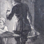 Détail du panier en osier, dans "Le paisible ménage", estampe de Chenu d'après Lallement, XVIIIe siècle inv. 1630 inv. 1630
