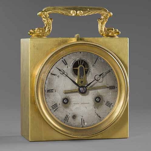 Pendulette de voyage à compteur chronométrique d'Henri Robert, Paris, vers 1834