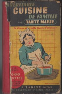 Couverture du livre de cuisine Tante Marie