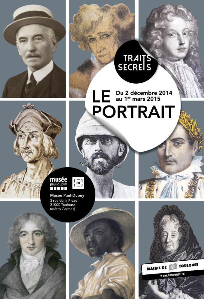 Affiche de l'exposition "Portraits" de 2016