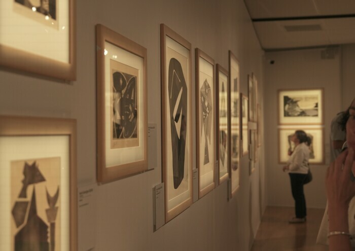 Photo des salles de l'exposition Henri-Georges Adam