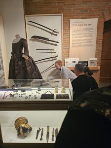 Mise en place de la robe à l'anglaise