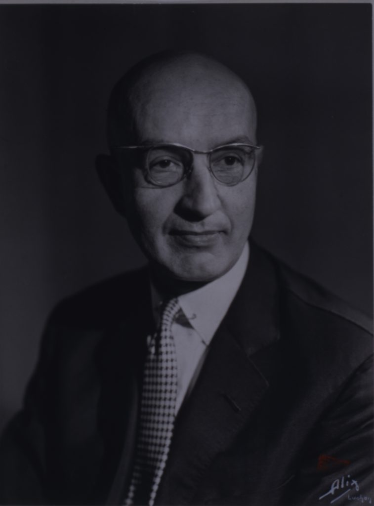 Photographie, portrait de Robert Mesuret, premier conservateur du musée Paul-Dupuy